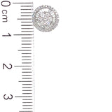 (MIA) Aretes con diamantes en oro blanco 18kt. D-0.44CTS.
