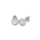 (MIA) Aretes con diamantes en oro blanco 18kt. D-0.44CTS.