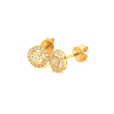 (MIA) Aretes con diamantes en oro amarillo 18kt. D-0.47CTS.