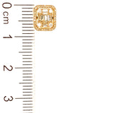 (MIA) Aretes con diamantes en oro amarillo 18kt. D-0.27CTS.