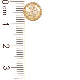 (MIA) Aretes con diamantes en oro amarillo 18kt. D-0.44CTS.