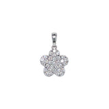 (MIA) Dije con diamantes en oro blanco 18kt. D-0.32CTS.