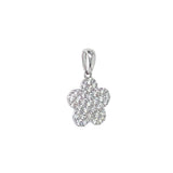 (MIA) Dije con diamantes en oro blanco 18kt. D-0.32CTS.