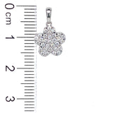(MIA) Dije con diamantes en oro blanco 18kt. D-0.32CTS.