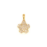 (MIA) Dije con diamantes en oro amarillo 18kt. D-0.31CTS.
