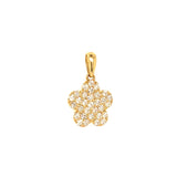 (MIA) Dije con diamantes en oro amarillo 18kt. D-0.31CTS.
