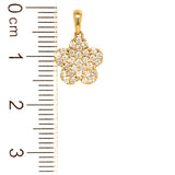 (MIA) Dije con diamantes en oro amarillo 18kt. D-0.31CTS.