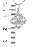 (MIA) Collar con diamantes en oro blanco 18kt. D-0.50CTS.