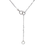 (MIA) Collar (cruz) con diamantes en oro blanco 18kt. D-0.27CTS.