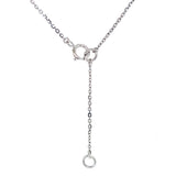 (MIA) Collar (corazón) con diamantes en oro blanco 18kt. D-0.10CTS.