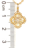 (MIA) Collar con diamantes en oro amarillo 18kt. D-0.51CTS.
