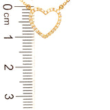 (MIA) Collar (corazón) con diamantes en oro amarillo 18kt. D-0.10CTS.