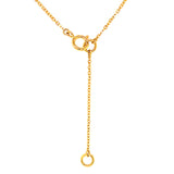 (MIA) Collar (corazón) con diamantes en oro amarillo 18kt. D-0.10CTS.