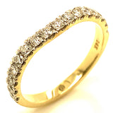 (LD) Set de anillos con diamantes de laboratorio en oro amarillo 14kt. D-3.5Cts.