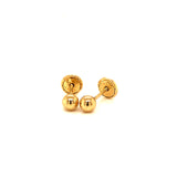 Aretes para bebés en oro amarillo 10kt.