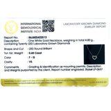 (LD) Collar con diamantes de laboratorio en oro blanco 14kt. 42/43cm