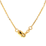 (LD) Collar con diamante de laboratorio en oro amarillo 14kt. 42cm
