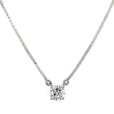 (LD) Collar con diamantes de laboratorio en plata 925. 47cm D-0.53CTS.