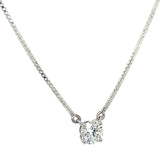 (LD) Collar con diamantes de laboratorio en plata 925. 47cm D-0.53CTS.