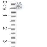 (LD) Aretes con diamantes de laboratorio en plata 925 D-1.02CTS.