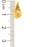 Aretes (gotas adiamantadas) (HC) en oro amarillo 10kt.