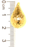 Aretes (gotas adiamantadas) (HC) en oro amarillo 10kt.
