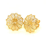 Aretes (filigrana) en oro amarillo 10kt.