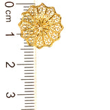 Aretes (filigrana) en oro amarillo 10kt.