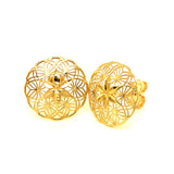 Aretes (filigrana) en oro amarillo 10kt.