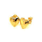 Aretes (corazón) (HC) en oro amarillo 10kt.