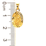 Dije (Vírgen de Guadalupe) en oro amarillo 10kt.