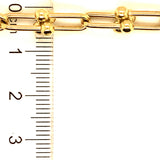 Collar (paperclip) en oro amarillo 10kt. 45cm