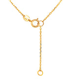 Collar (corazones) en oro amarillo 10kt. 45cm