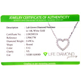 (LD) Collar con diamantes de laboratorio en oro blanco 14kt. 42/43cm