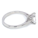 (LD) Anillo con diamante de laboratorio en oro blanco 14kt. D-1.10CTS.