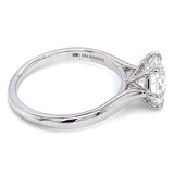 (LD) Anillo con diamante de laboratorio en oro blanco 14kt. D-1.94CTS.