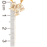 (LD) Collar con diamantes de laboratorio en oro amarillo 14kt. 43cm D-1.28CTS.