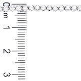 (LD) Pulsera (tennis) con diamantes de laboratorio en oro blanco 14kt. D-1.39CTS.