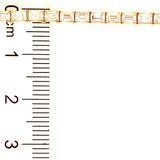 (LD) Pulsera (tennis) con diamantes de laboratorio en oro amarillo 14kt. D-4.40CTS.