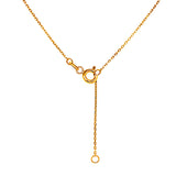 Collar (estrellas y circones) en oro amarillo 10kt.