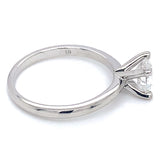 (LD) Anillo con diamante de laboratorio en oro blanco 14kt. D-1.04CTS.