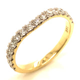 (LD) Set de anillos con diamantes de laboratorio en oro amarillo 14kt.D-3.33CTS.