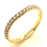 (LD) Set de anillos con diamantes de laboratorio en oro amarillo 14kt.D-3.00CTS.