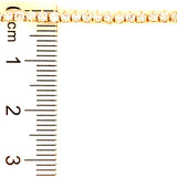 (LD) Collar (tennis) con diamantes de laboratorio en oro amarillo 14kt. 44CM D-6.22CTS.