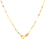 Cadena (clip) en oro amarillo 10kt. 50cm