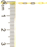 Cadena (clip) en oro amarillo 10kt. 50cm