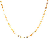 Cadena (clip) en oro amarillo 10kt. 40cm