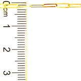 Cadena (clip) en oro amarillo 10kt. 45cm