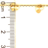 Tobillera en oro amarillo 10kt. 25cm