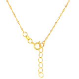Collar de bolitas en oro tres tonos 10kt. 45cm
